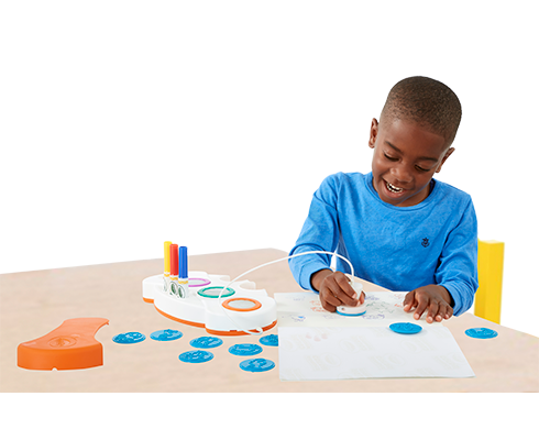 child stamping